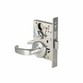 Stanley Security Mortise Lock Privacy 14 Lever with H Rose Right Hand, Satin Chrome 45H0L14H626RH